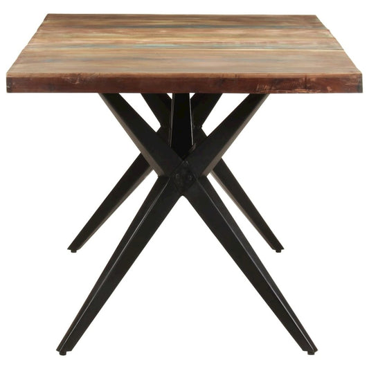 vidaXL Dining Table 70.9"x35.4"x29.9" Solid Reclaimed Wood, 323570