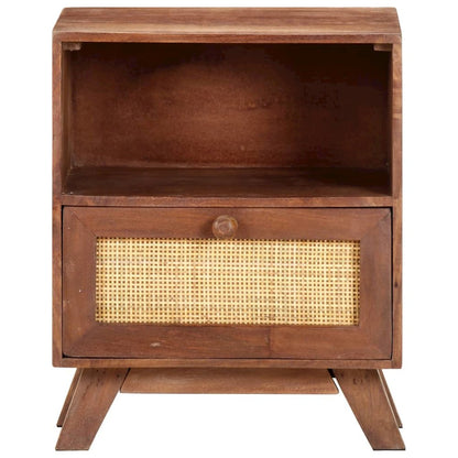 Bedside Cabinet Wheat Solid mango wood Compact Bedside Cabinet