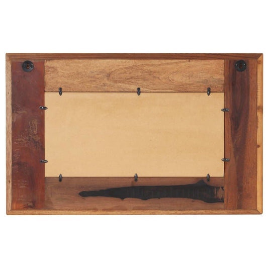 vidaXL Mirror with Buddha Cladding 31.5"x19.7" Solid Reclaimed Wood, 321814