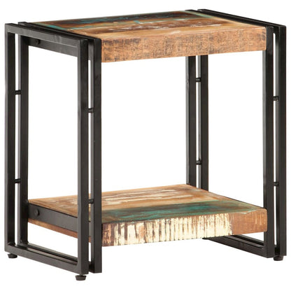 vidaXL Side Table 15.7"x11.8"x15.7" Solid Reclaimed Wood 0684