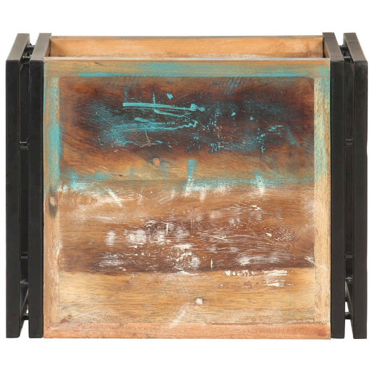 vidaXL Side Table 15.7"x11.8"x15.7" Solid Reclaimed Wood 0684