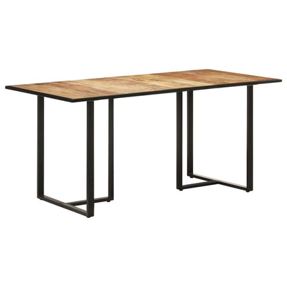 vidaXL Dining Table 63" Rough Mango Wood 0693
