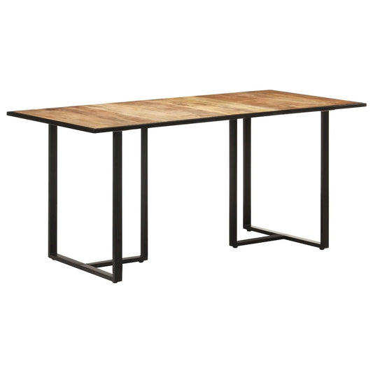 vidaXL Dining Table 63" Rough Mango Wood 0693