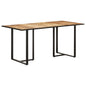 vidaXL Dining Table 63" Rough Mango Wood 0693
