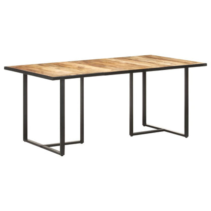 vidaXL Dining Table 70.9" Rough Mango Wood 0695