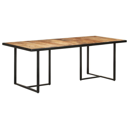 vidaXL Dining Table 78.7" Rough Mango Wood 0697