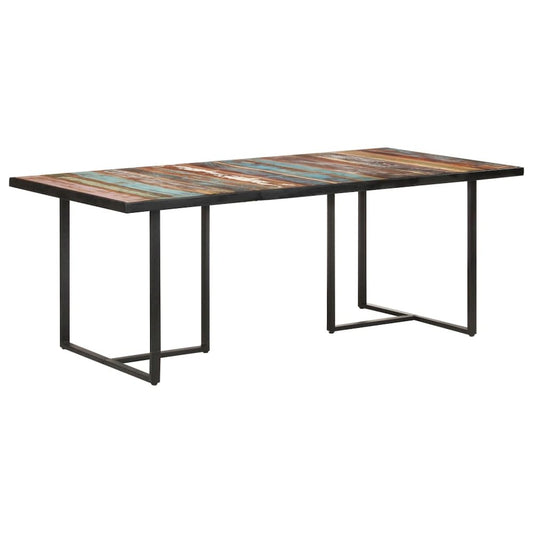 vidaXL Dining Table 78.7" Solid Reclaimed Wood 0698