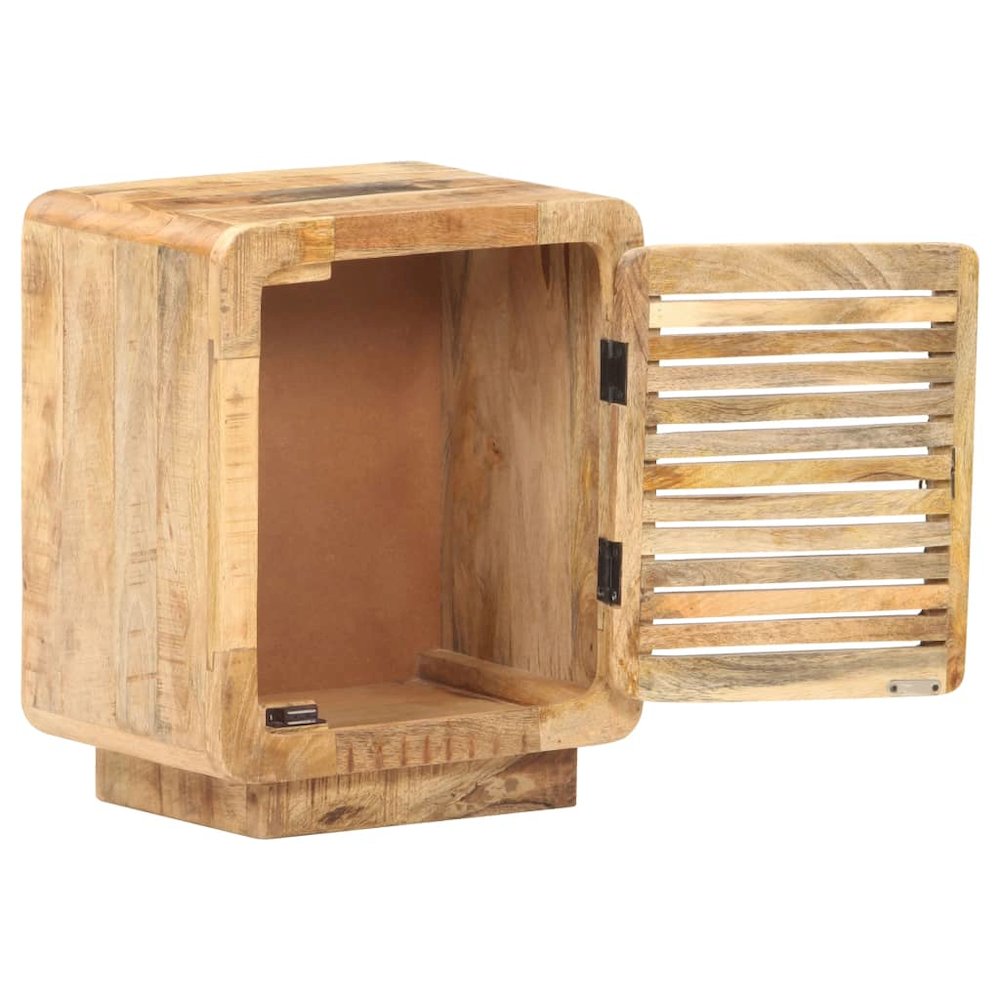 Bedside Cabinet Rough mango wood Medium Bedside Cabinet