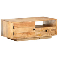 vidaXL Coffee Table 35.4"x19.7"x13.8" Solid Mango Wood, 320467