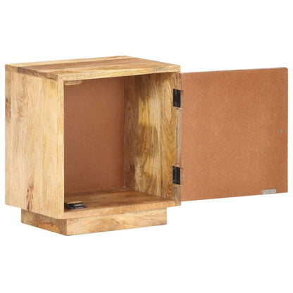 Bedside Cabinet Natural wood color Solid mango wood Compact