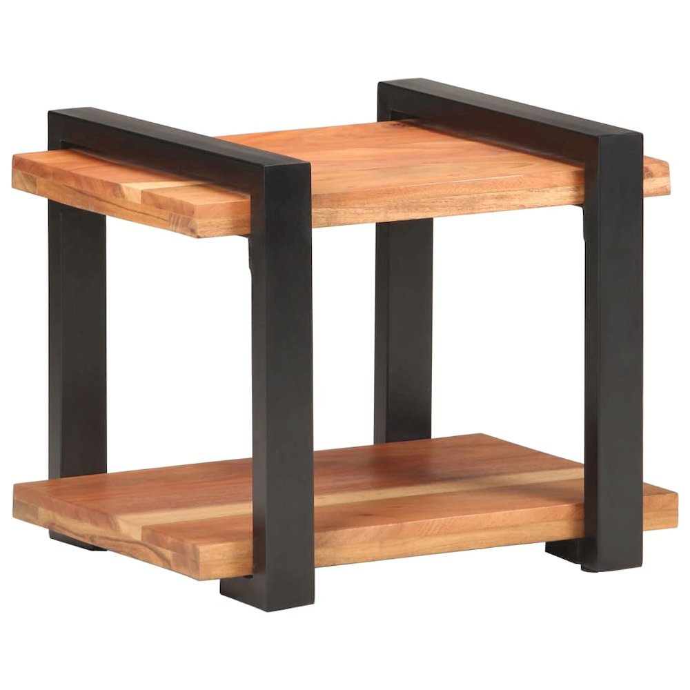 Bedside Cabinet Natural wood and black
