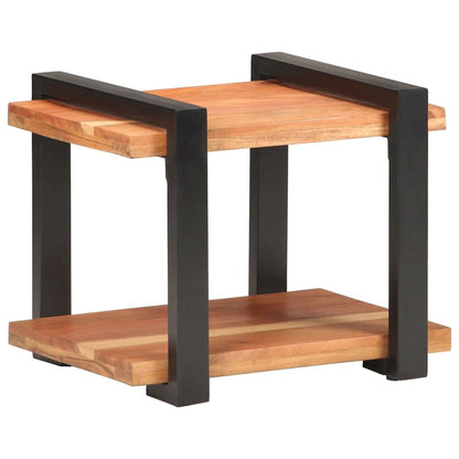 Bedside Cabinet Natural wood and black