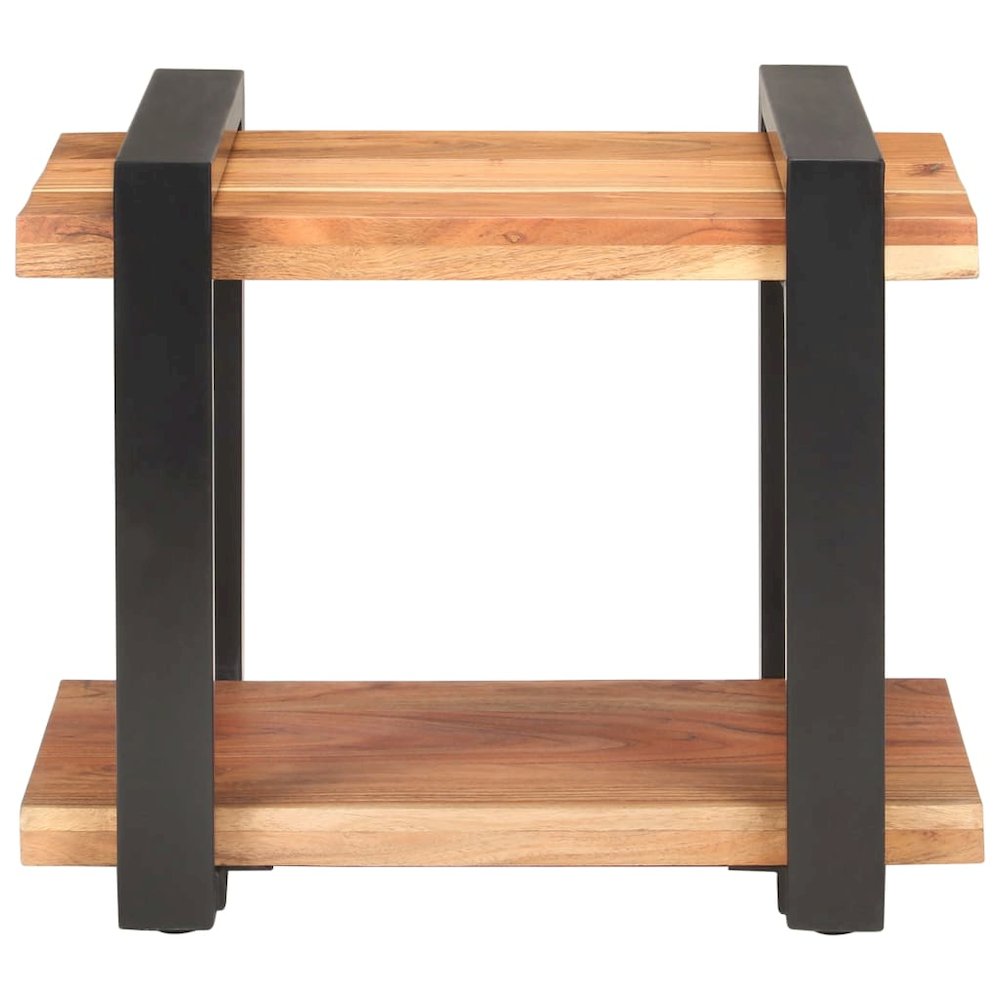 Bedside Cabinet Natural wood and black