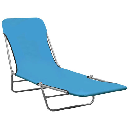 Sunlounger Set of 2 Blue