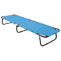 Sun Lounger Turquoise Blue Powder-Coated Steel Standard
