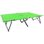 Sun Lounger Green 600 D Polyester, Powder-coated Steel Double