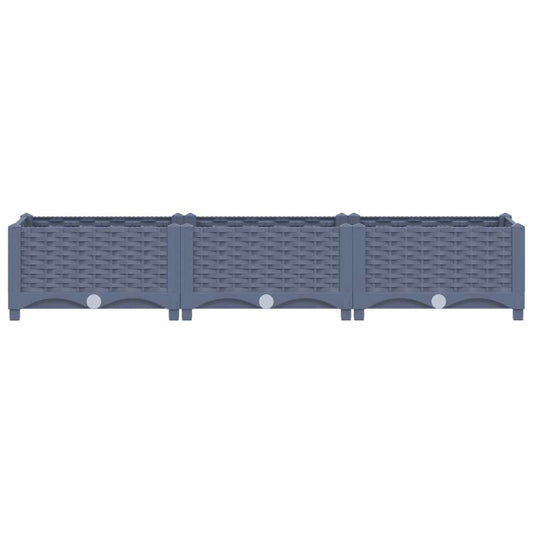vidaXL Raised Bed 47.2"x15.7"x9.1" Polypropylene, 310399