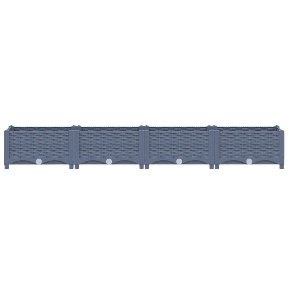 vidaXL Raised Bed 63"x15.7"x9.1" Polypropylene, 310400