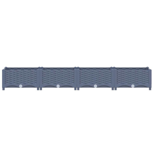 vidaXL Raised Bed 63"x15.7"x9.1" Polypropylene, 310400