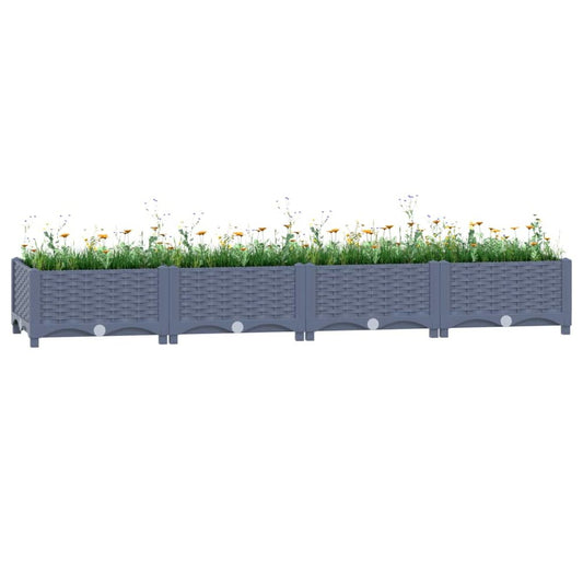 vidaXL Raised Bed 63"x15.7"x9.1" Polypropylene, 310400