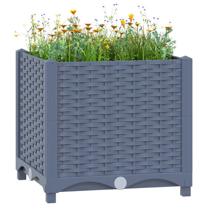 vidaXL Raised Bed 15.7"x15.7"x15" Polypropylene, 310401