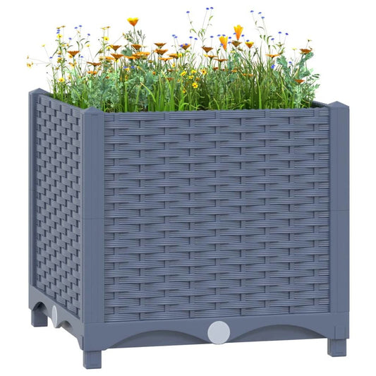 vidaXL Raised Bed 15.7"x15.7"x15" Polypropylene, 310401