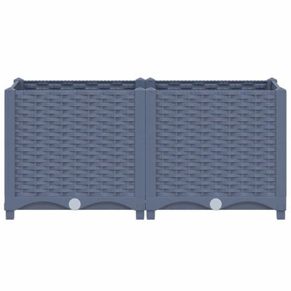 vidaXL Raised Bed 31.5"x15.7"x15" Polypropylene, 310402