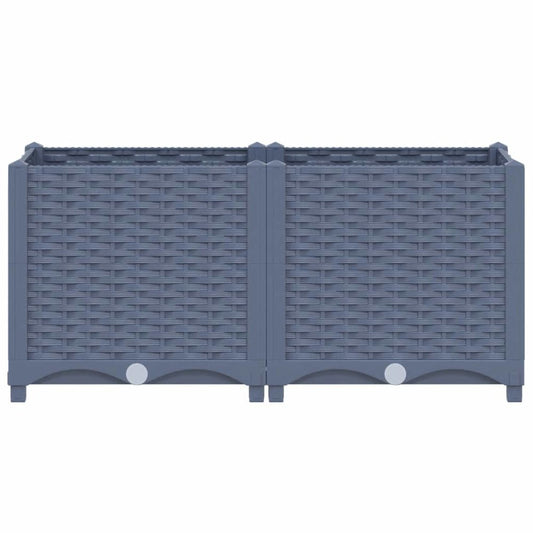 vidaXL Raised Bed 31.5"x15.7"x15" Polypropylene, 310402