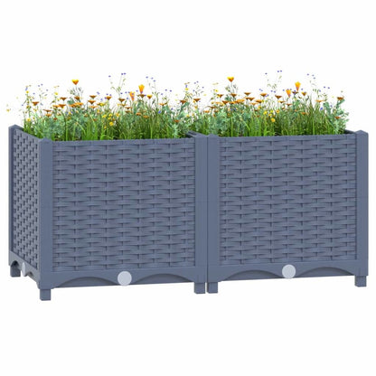 vidaXL Raised Bed 31.5"x15.7"x15" Polypropylene, 310402