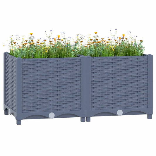 vidaXL Raised Bed 31.5"x15.7"x15" Polypropylene, 310402