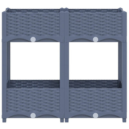 vidaXL Raised Bed 31.5"x15.7"x28" Polypropylene, 310406