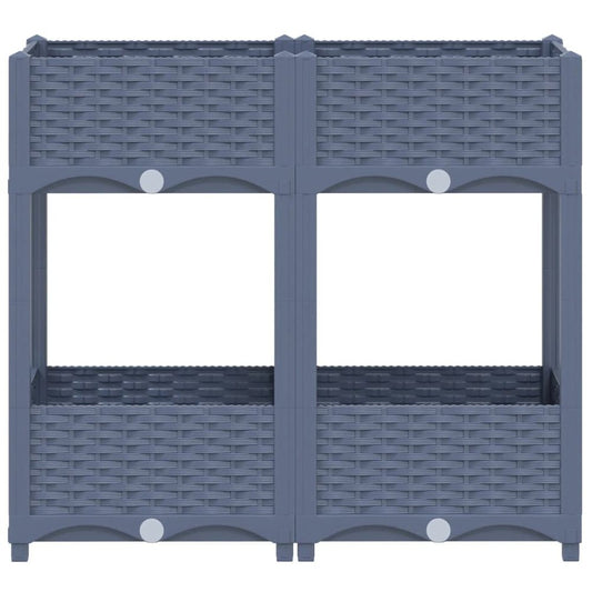 vidaXL Raised Bed 31.5"x15.7"x28" Polypropylene, 310406