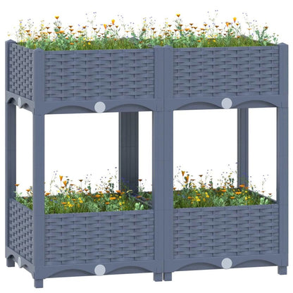 vidaXL Raised Bed 31.5"x15.7"x28" Polypropylene, 310406