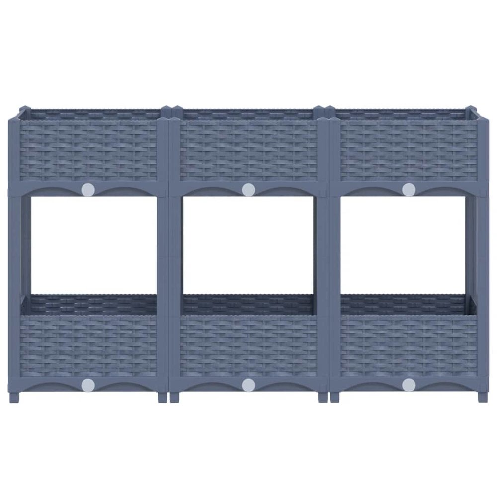 vidaXL Raised Bed 47.2"x15.7"x28" Polypropylene, 310407