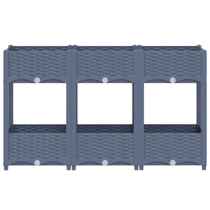 vidaXL Raised Bed 47.2"x15.7"x28" Polypropylene, 310407