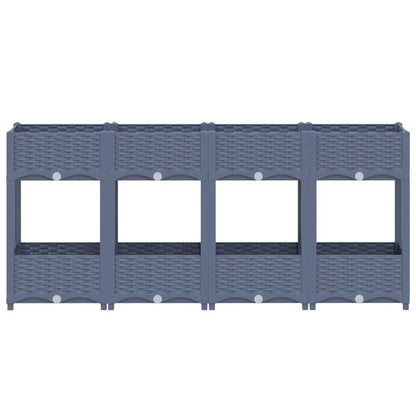 vidaXL Raised Bed 63"x15.7"x28" Polypropylene, 310408