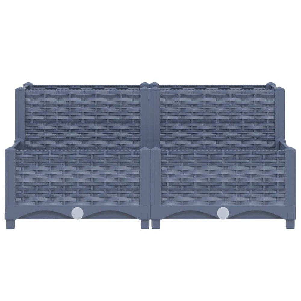 vidaXL Raised Bed 31.5"x31.5"x15" Polypropylene, 310409