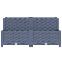 vidaXL Raised Bed 31.5"x31.5"x15" Polypropylene, 310409