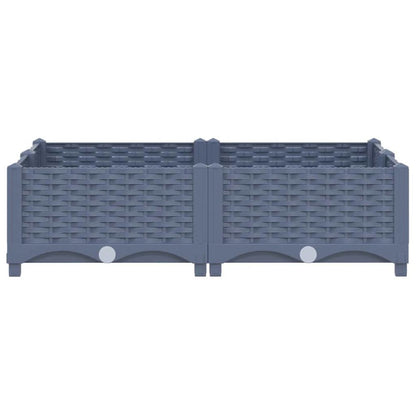 vidaXL Raised Bed 31.5"x31.5"x9.1" Polypropylene, 310410