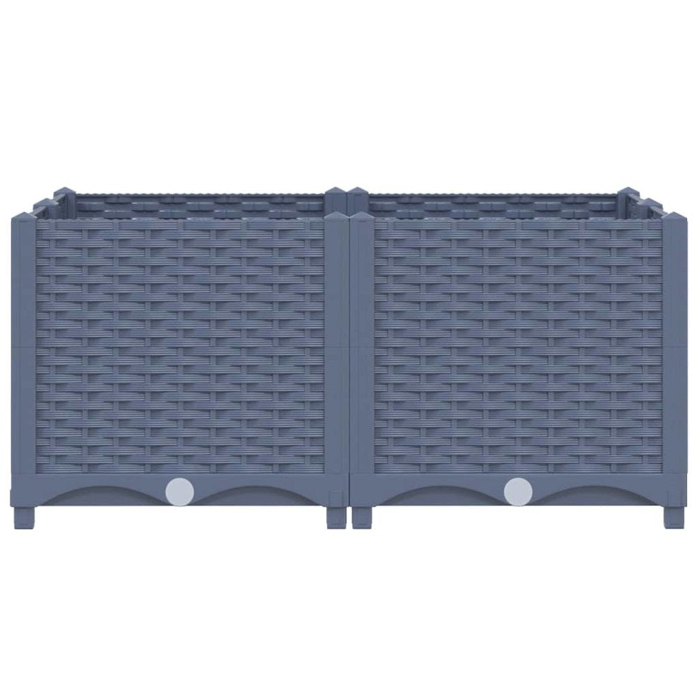 vidaXL Raised Bed 31.5"x31.5"x15" Polypropylene, 310411