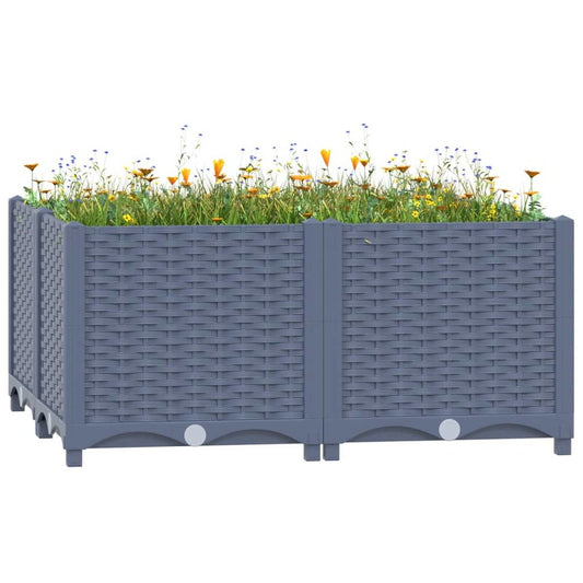 vidaXL Raised Bed 31.5"x31.5"x15" Polypropylene, 310411