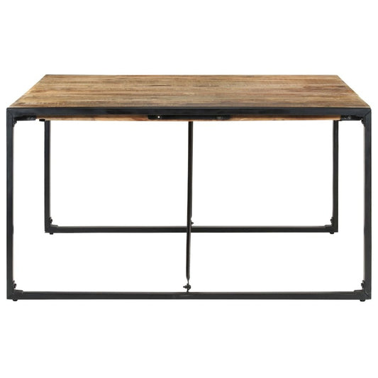 vidaXL Dining Table 55.1"x55.1"x29.5" Rough Mango Wood, 321572