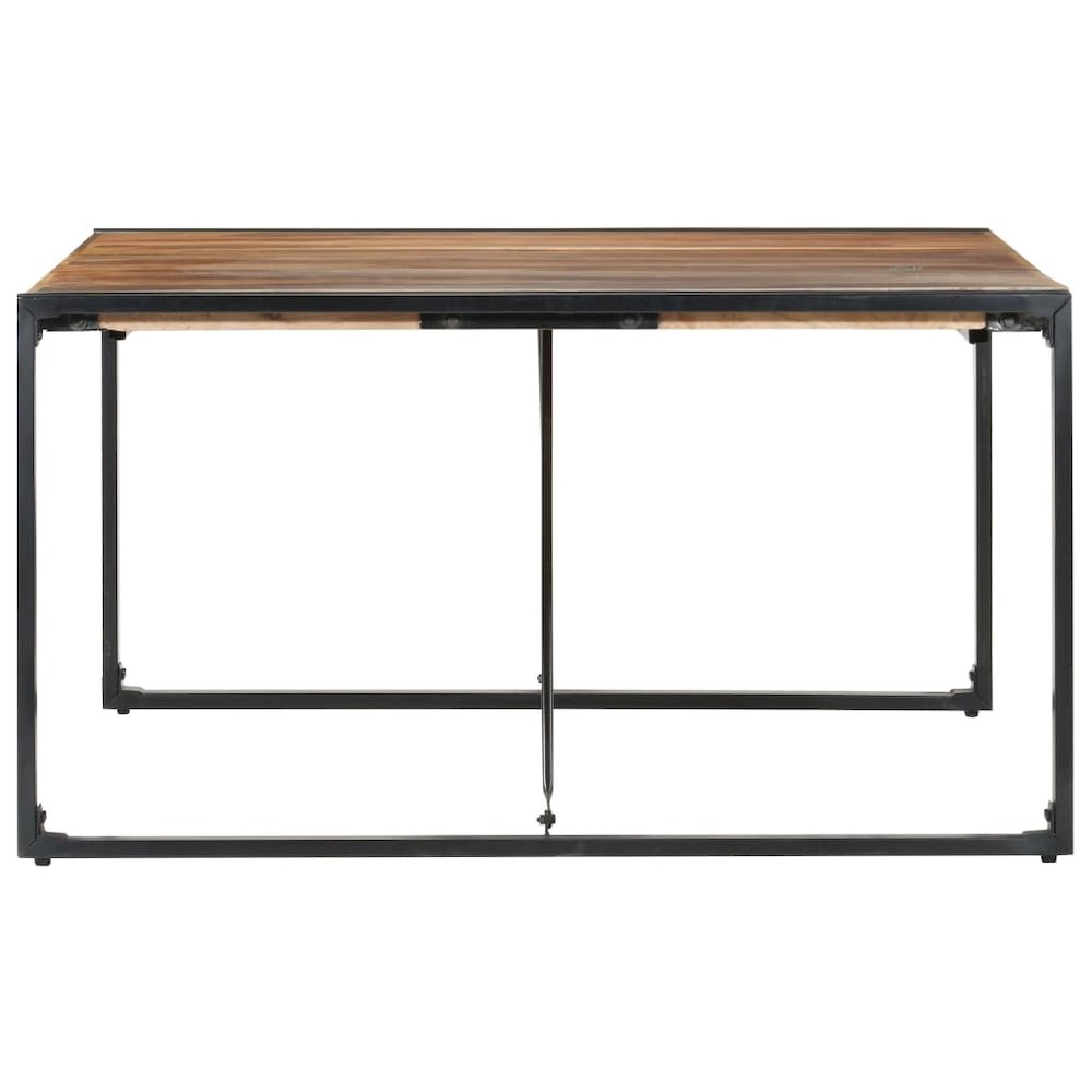 vidaXL Dining Table 55.1"x55.1"x29.5" Solid Wood with Sheesham Finish