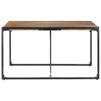 vidaXL Dining Table 55.1"x55.1"x29.5" Solid Wood with Sheesham Finish