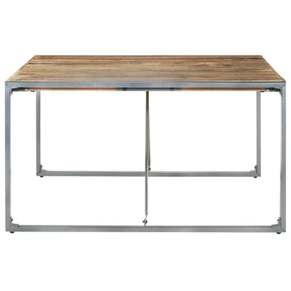 vidaXL Dining Table 55.1"x55.1"x29.5" Rough Mango Wood, 321575