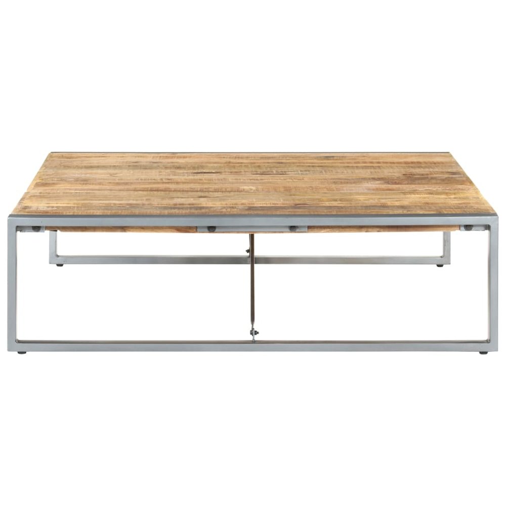 vidaXL Coffee Table 55.1"x55.1"x15.7" Rough Mango Wood, 321579