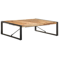 vidaXL Coffee Table 47.2"x47.2"x15.7" Rough Mango Wood, 321580
