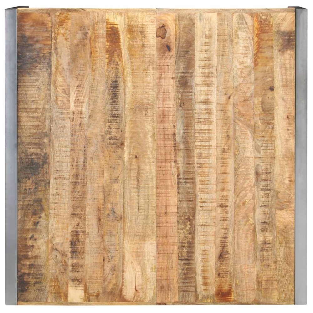 vidaXL Coffee Table 47.2"x47.2"x15.7" Rough Mango Wood, 321583