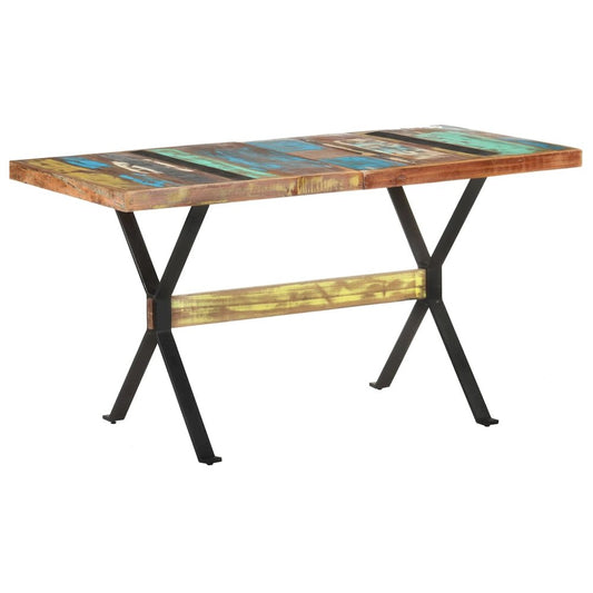 Dining Table 55.1"x27.6"x29.9" Solid Reclaimed Wood