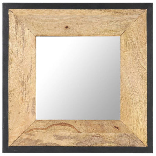 vidaXL Mirror 19.7"x19.7" Solid Mango Wood, 321629